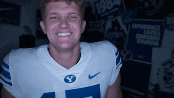 Byu Football Game Face GIF by BYU Cougars