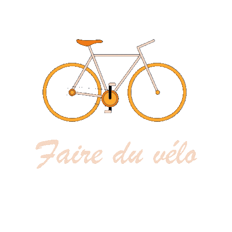 Biking Sticker by Autour du Fourneau