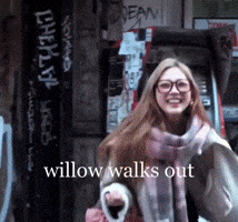 Willow Walks Out GIF