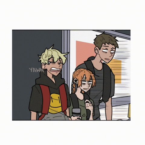 Tired Horror GIF by WEBTOON