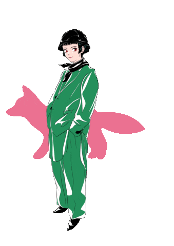 Fashion Illustration Sticker by Maison Kitsuné