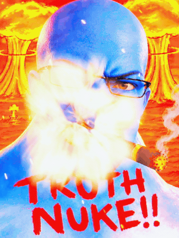 Blue Man Truth GIF