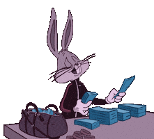 Bad Bunny Money Sticker by Relo GIFS