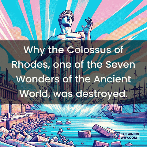 Colossus Of Rhodes Earthquake GIF by ExplainingWhy.com