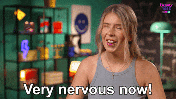 Nervous GIF by Beauty and the Geek Australia