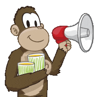 Monkey Cute Animals Sticker by Tropical Banana