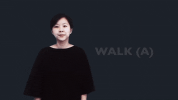 Sign Language Walk GIF