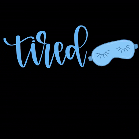 Tired Typography GIF