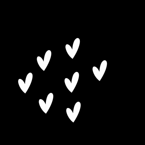 Corazon White Hearts GIF