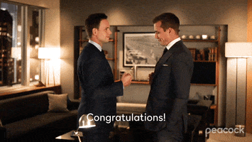 Harvey Specter Congratulations GIF by PeacockTV