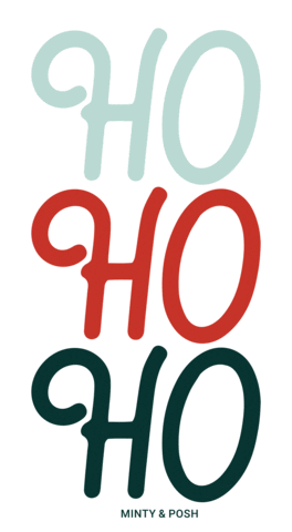 Ho Ho Ho Christmas Sticker by Minty & Posh
