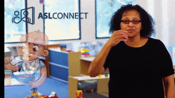 American Sign Language Breakfast GIF by ASL Connect