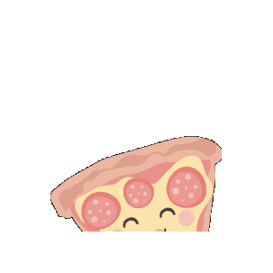 Pizza Sticker by Tante Kaartje