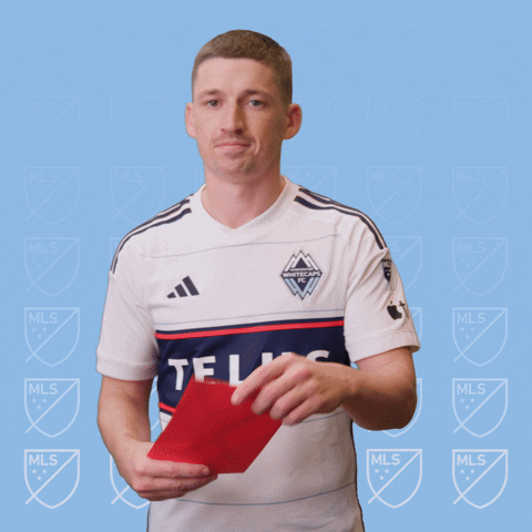 Booking Red Card GIF by Major League Soccer