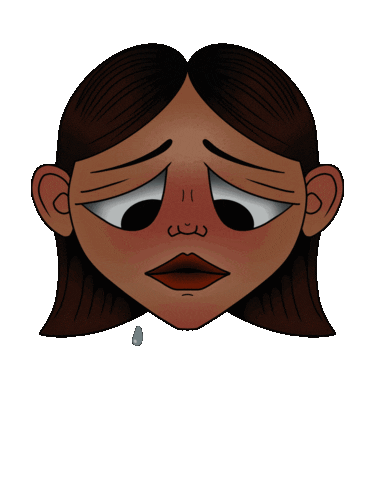 Sad Cry Baby Sticker