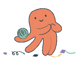 Happy Sticker by Knitrino