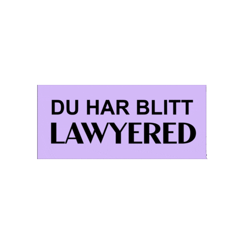 Lawyered AS Sticker