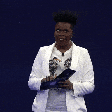 Unwrapping Leslie Jones GIF by Emmys