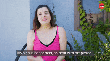 Bear With Me Sign Language GIF by BuzzFeed