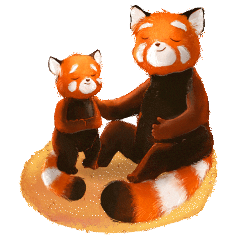 Panda Mutterliebe Sticker by Carlsen Kinderbuch