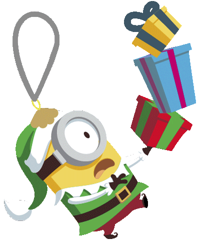 Merry Christmas Sticker by Minions