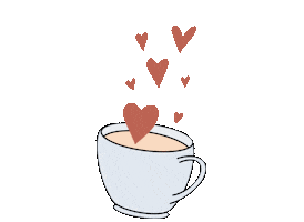 Tea Cup Love Sticker