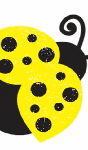 Yellow Ladybugs GIF