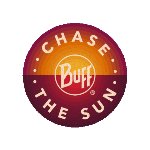 Chase The Sun Buff Sticker by Haebmau