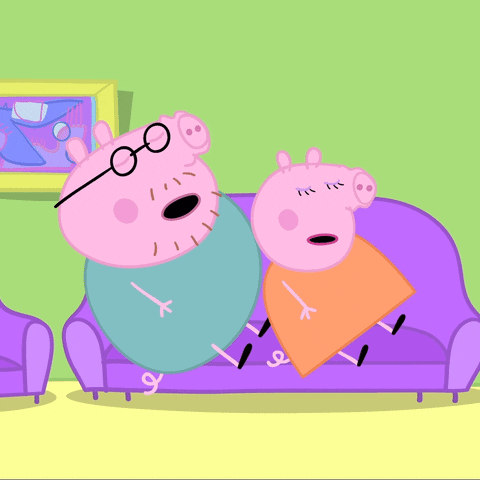 Tired Daddy Pig GIF by Peppa Pig