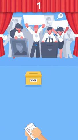 voting ballot box GIF by ReadyGames