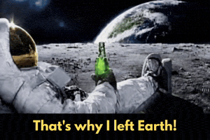 Earth Moon Relax GIF