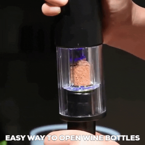 Wine Bottle Opener GIF