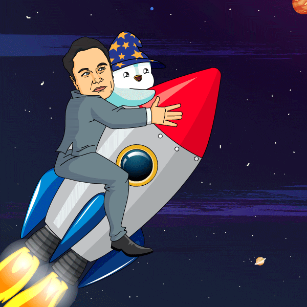 Elon Musk Space GIF by Pudgy Penguins