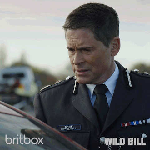Confused Rob Lowe GIF by britbox