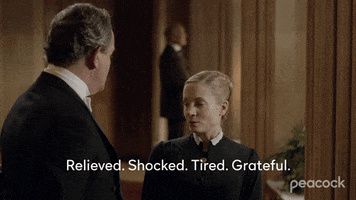 Shocked Downton Abbey GIF by PeacockTV