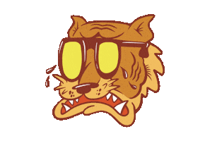 Sad Face Patter Sticker
