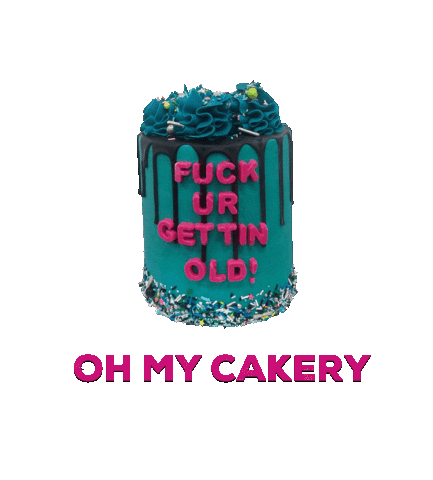 Birthday Cake Sticker by OH MY CAKERY