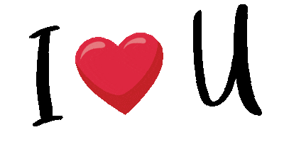 I Love You Heart Sticker