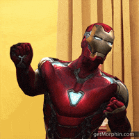 Happy Iron Man GIF by Morphin