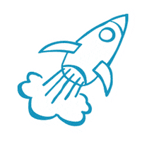 Rocket Empower Sticker by Aktion Mensch