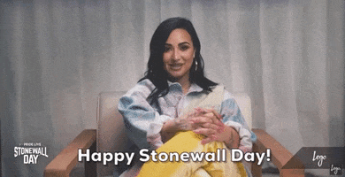 Demi Lovato Rainbow GIF by Stonewall Day