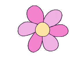 Pink Flower Sticker by nonolottie