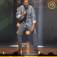 Squatting Sit Down GIF by Montreux Comedy