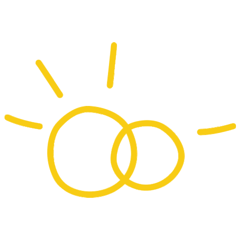 Wedding Rings Sticker by Mary Trufel