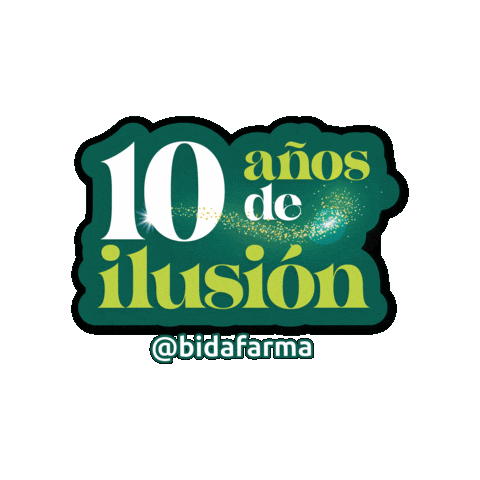 10 Años De Ilusión Sticker by bidafarma