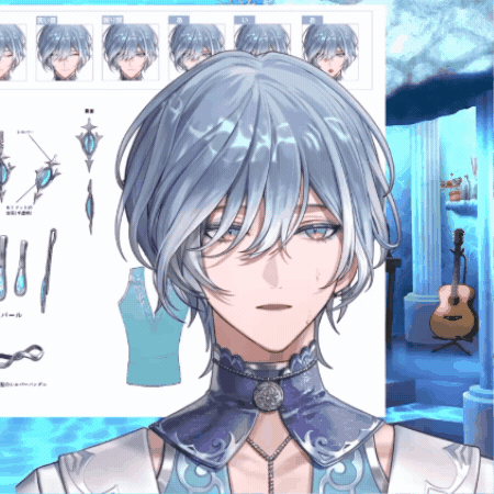 Vtuber Sweating GIF