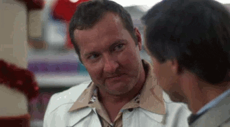 Movie gif. Randy Quaid as Cousin Eddie in National Lampoon's Christmas Vacation holds up his fingers in the OK sign and raises his eyebrows and says, “Really nice!”