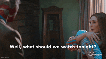 What Should We Watch Elizabeth Olsen GIF by Disney+