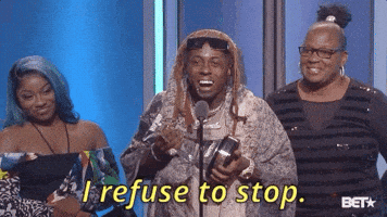 I Refuse To Stop Lil Wayne GIF by BET Hip Hop Awards