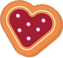 Christmas Cookies Heart Sticker